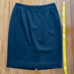 Wool pencil skirt